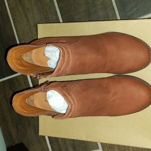Lucky Brand Wedge Booties in "Rye", size 9.5